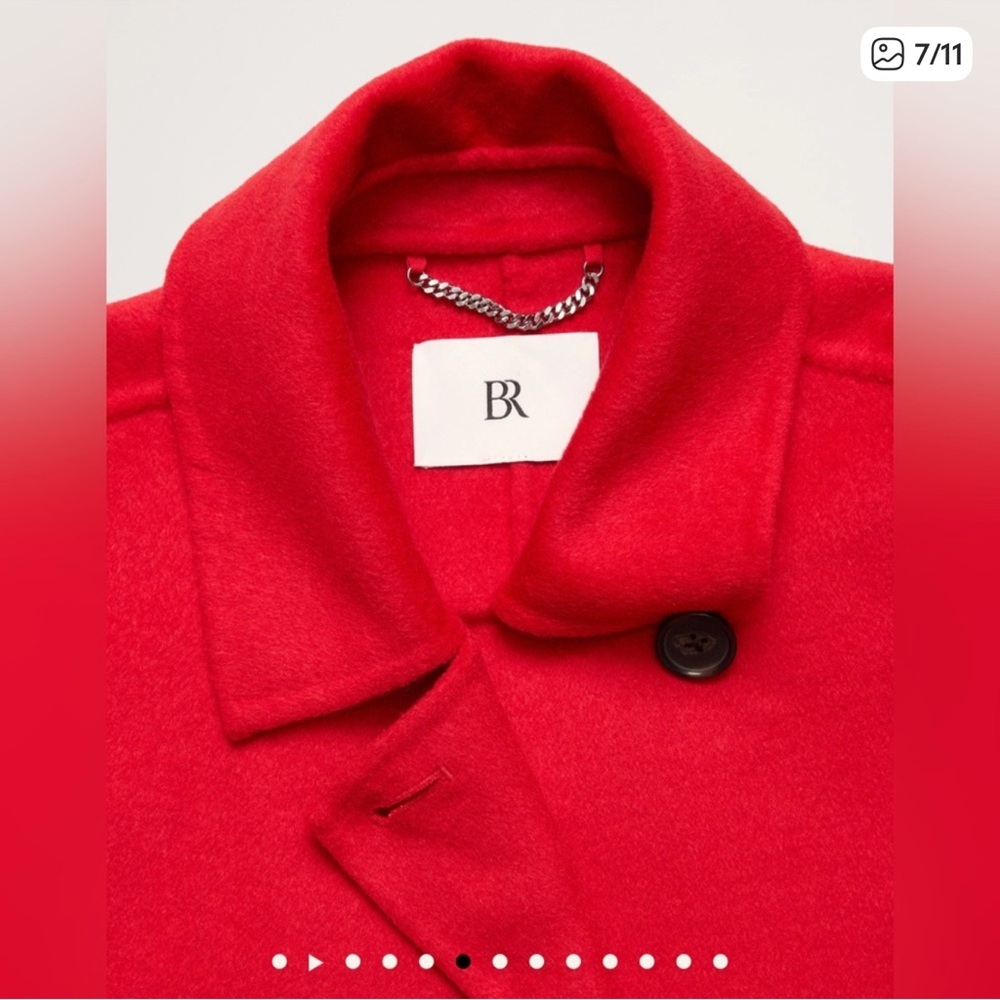 Banana Republic OVERSIZED DOUBLE-FACED CAPE COAT NWOT SIZE S/M - Picture 6 of 7